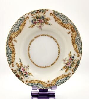 Replacement Vintage Sango SAN2 Occupied Japan China 1 Bowl Turquoise Gold Floral